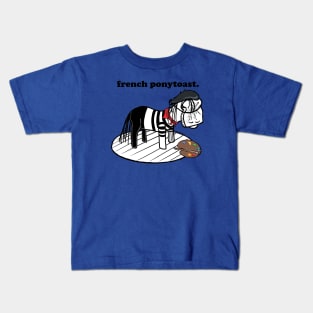 this is french ponytoast Kids T-Shirt